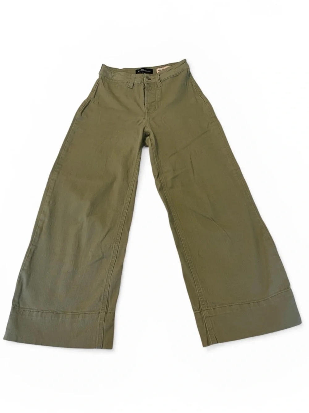 BCBGeneration Sage High Rise Wide Leg Crop Pants Minimalist Chic Casual 24 - Picture 2 of 10